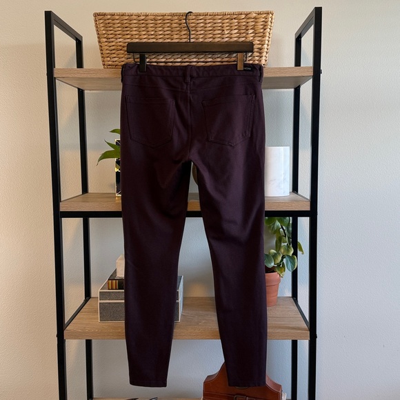 Liverpool Mid-Rise Madonna Aubergine Ponte Knit Jegging Legging Pants, 8 / 29 - Picture 4 of 8